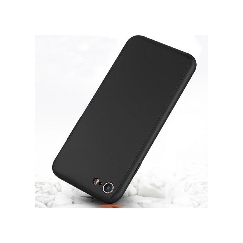 Set Husa si Folie de Protectie, Kadeny, Compatibila cu Apple iPhone X, Full Cover 360°, Plastic + Sticla, Negru