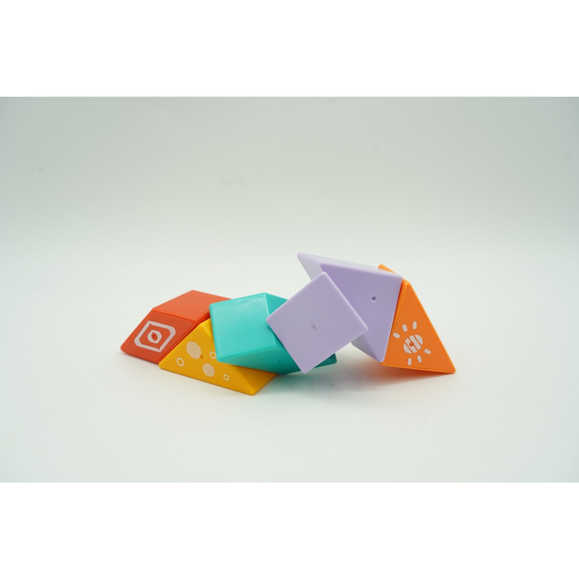 Set inteligent de constructie cu piese magnetice, Kaveny, 6 piese, pentru copii, +3 ani, multicolor