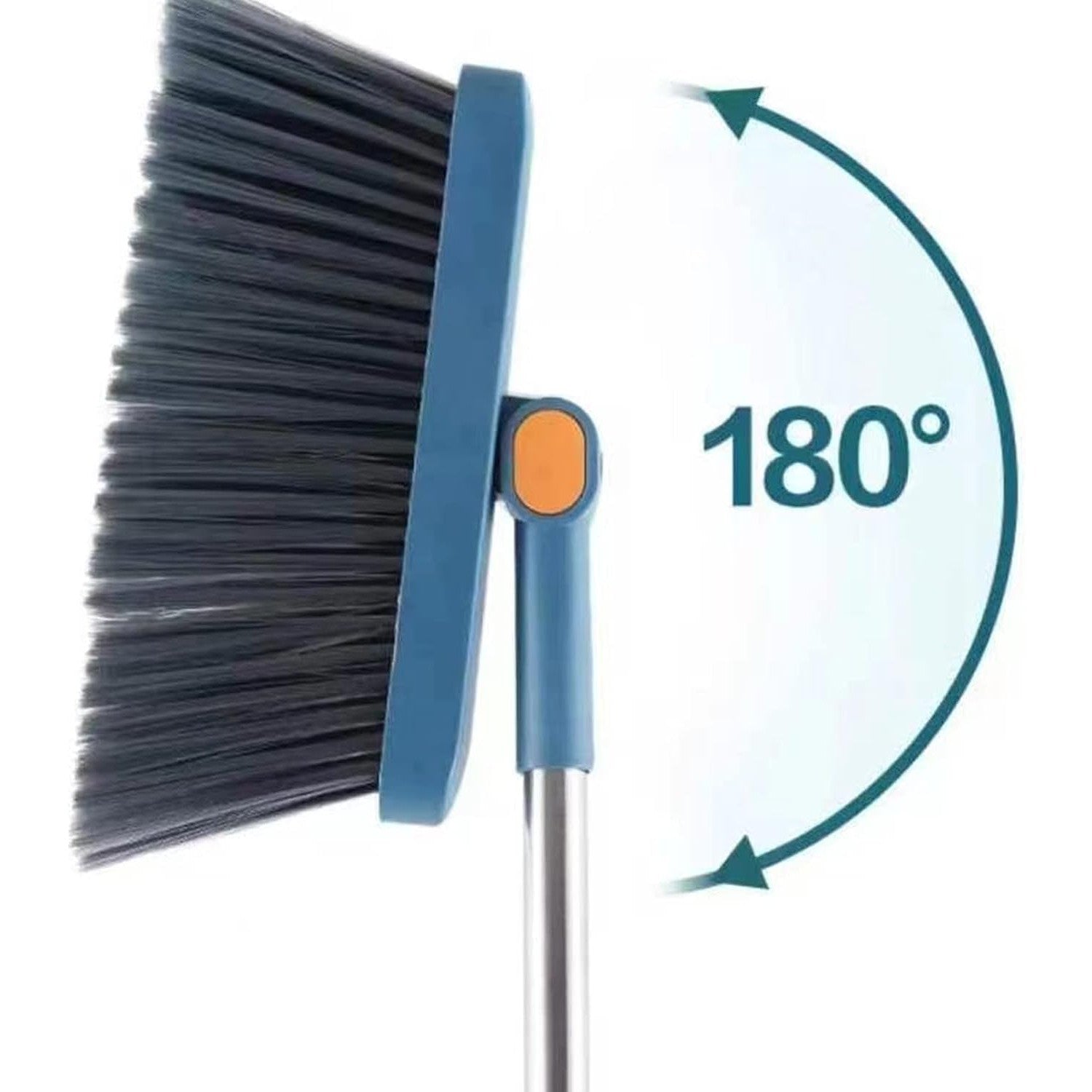 Set Matura si Faras cu Coada Kaveny, cu Dinti de Pieptene pentru Curatare Matura, rotativ, pliabil, detasabil, Otel inoxidabil si Polipropilena, albastru