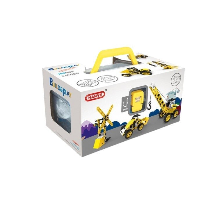Set pentru construit masini, Kaveny, Educativ si creativ, 100 piese