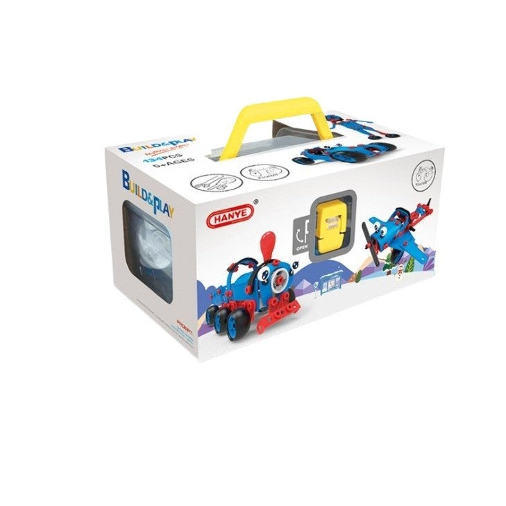 Set pentru construit masini, Kaveny, Educativ si creativ, 134 piese