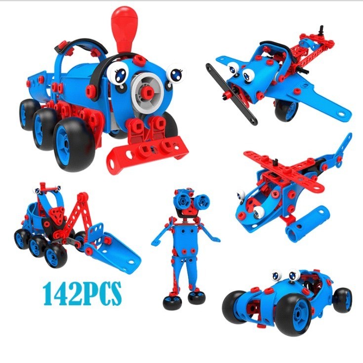 Set pentru construit masini, Kaveny, Educativ si creativ, 134 piese