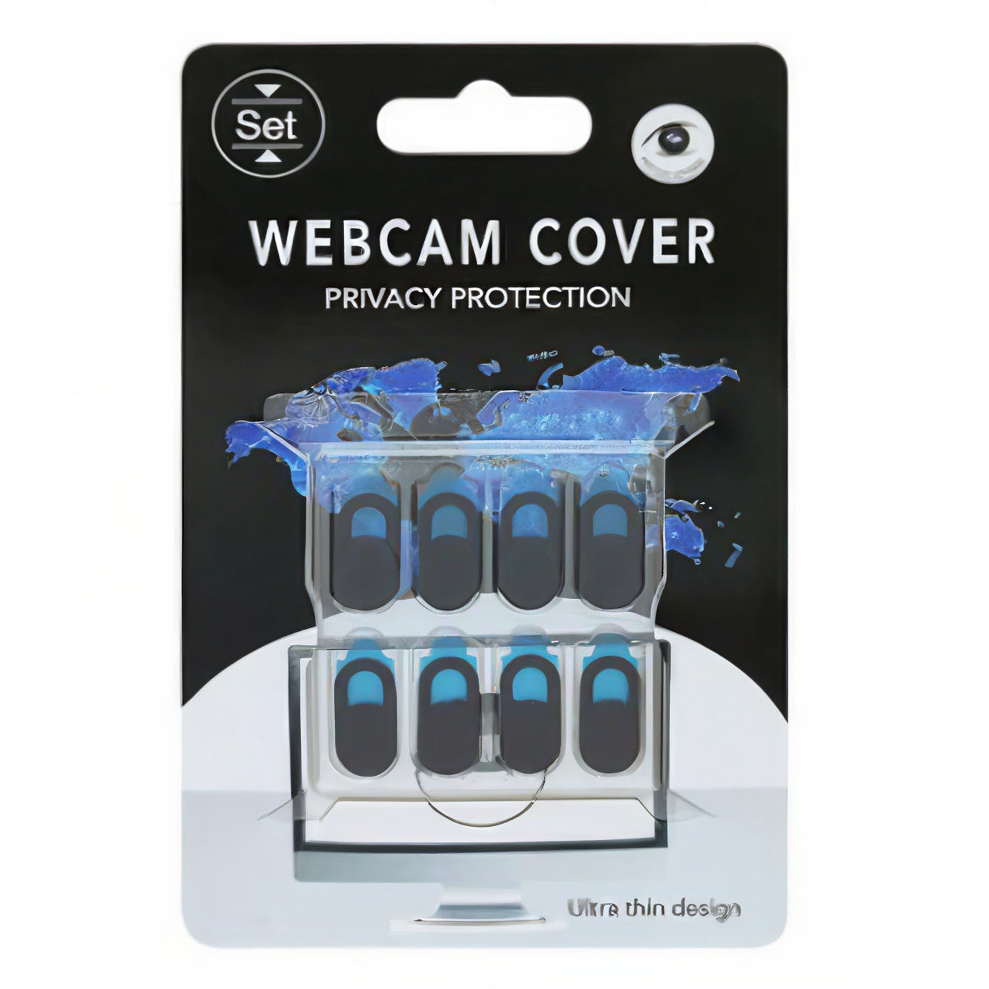 Set protectii camera, Kadeny, 8 buc, negru