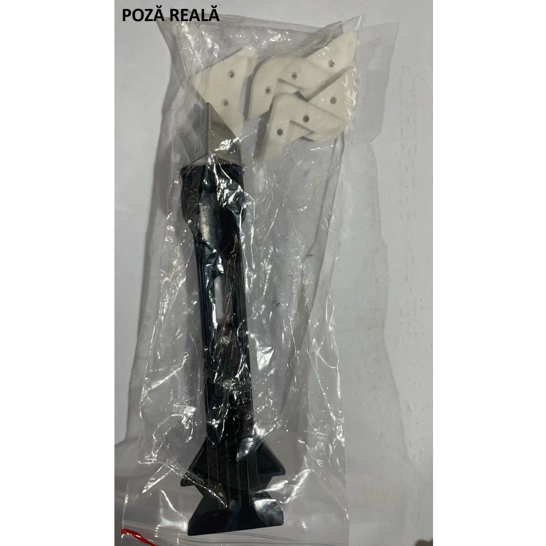 Set Racleta pentru Indepartare Adeziv, Racleta pentru Silicon si Lipici, 5 Capete din silicon, Dimensiune Inchisa 18.8 x 4 x 2.8 cm, Metal, Negru