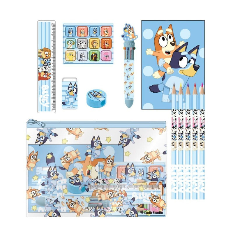 Set scolar Cerda Bluey, 22x14x0.5cm, 513233