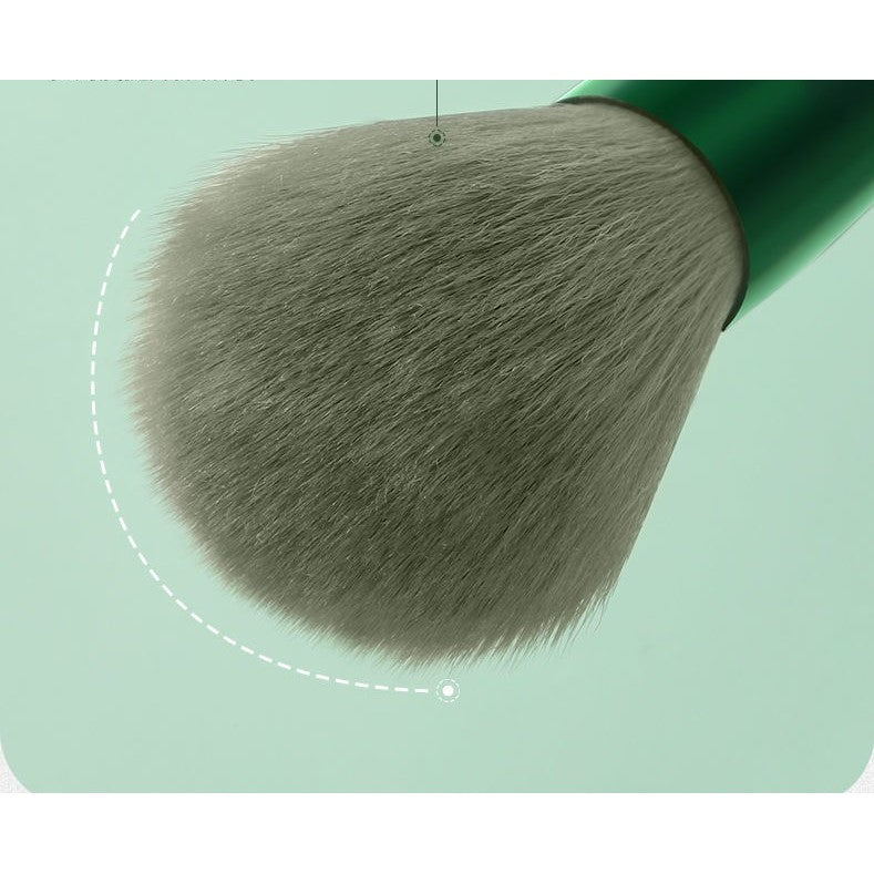 Set 13 pensule pentru machiaj, Kaveny, super soft, makeup profesional/incepatori, verde