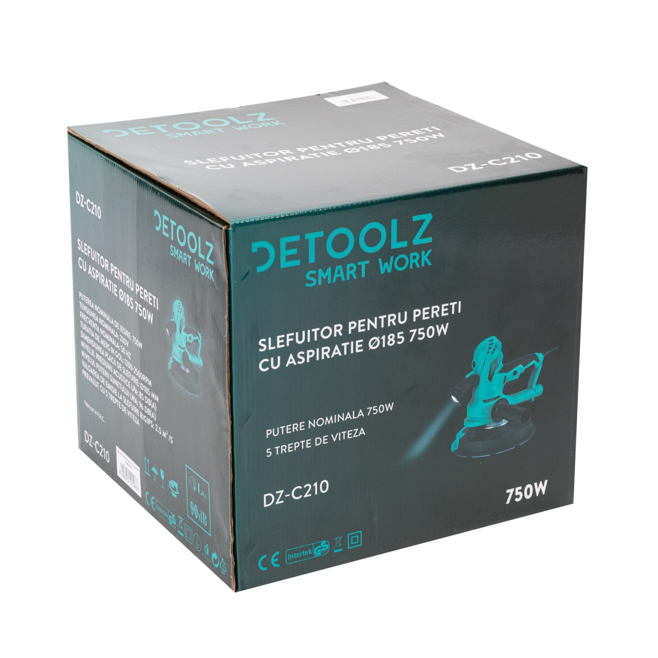 Slefuitor pereti cu aspiratie 750W, 180mm