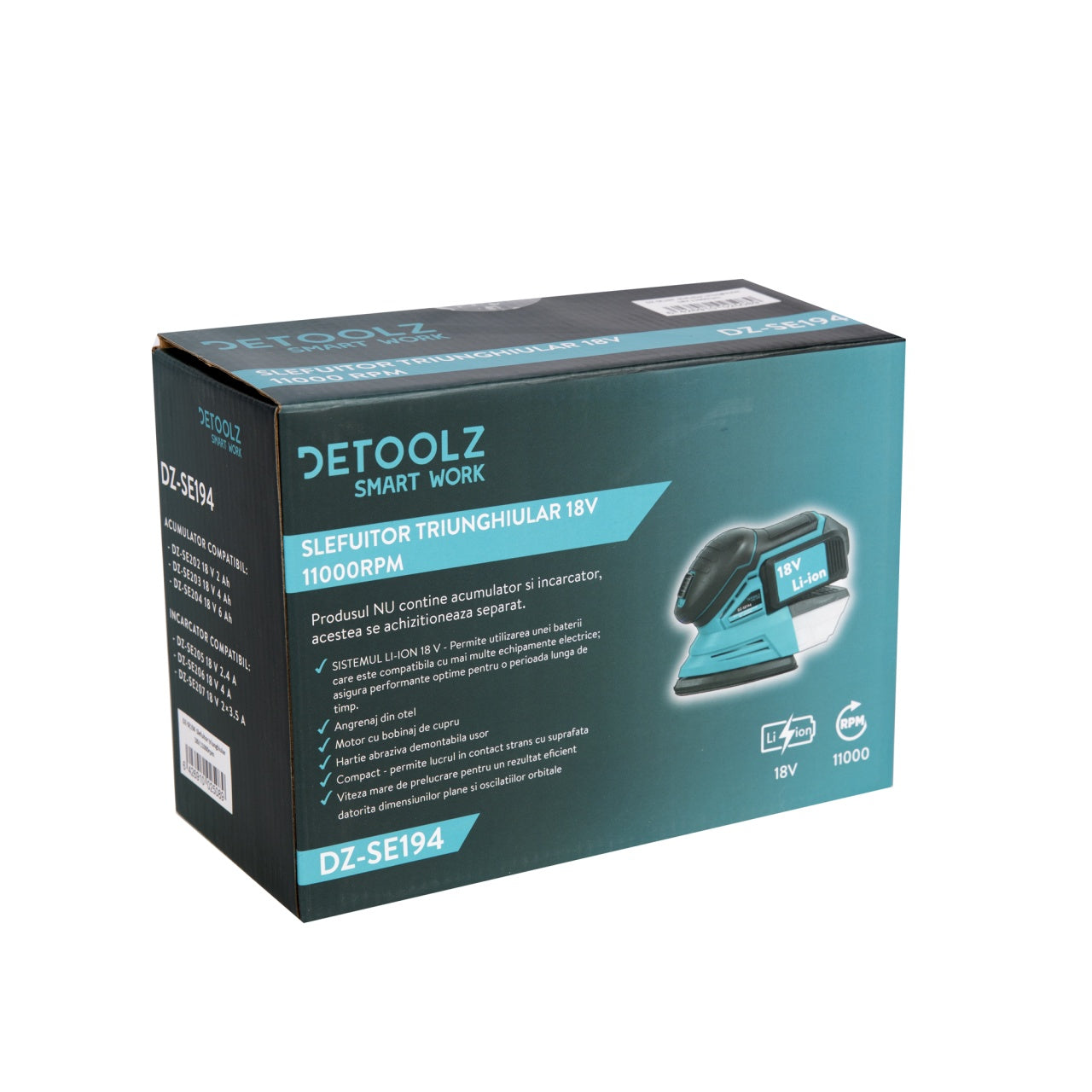 Slefuitor triunghiular 18V 11000rpm