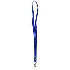 Snur textil pentru ecuson CNX, LUX, 1.5cm, albastru, pindere tip carabina mare