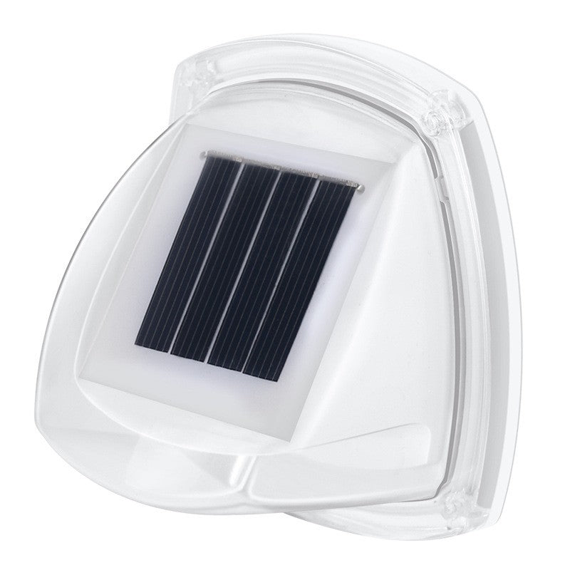Lampa solara LED tip aplica pentru perete Kaveny, 8.5 x 9 cm, 2V, ABS, 600mAh, rezistent la apa, material ABS, 8 LED-uri, alb rece