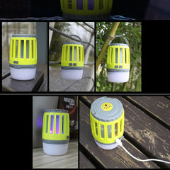 Lampa UV antiinsecte Kaveny, anti muste, anti tantari, Conectare la priza prin USB, portabil, 3.7 V, 200 lumeni, 8.5 x 13.3 cm, Verde