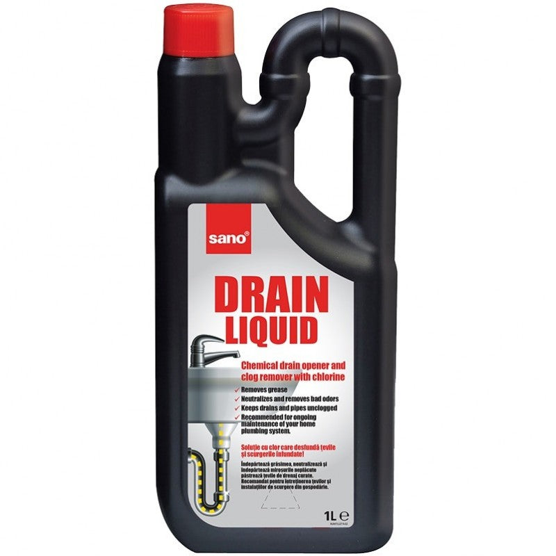 Solutie desfundat tevi Sano Drain Liquid, 1l