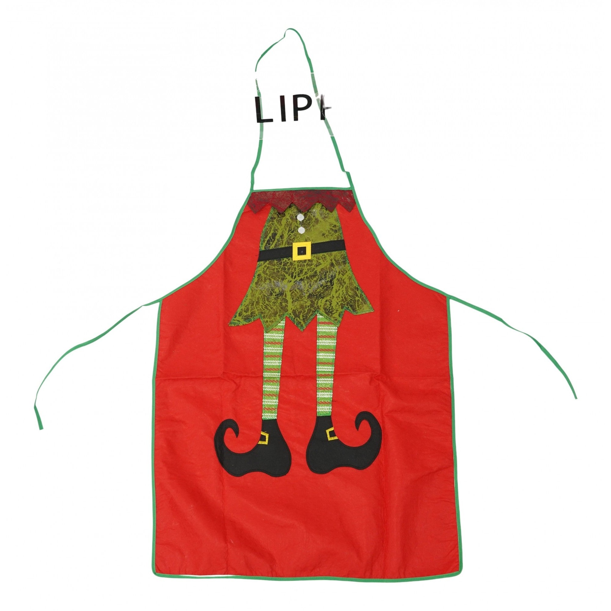 Sort Craciun, Kadeny, cu model de elf, rosu, pentru adulti, poliester