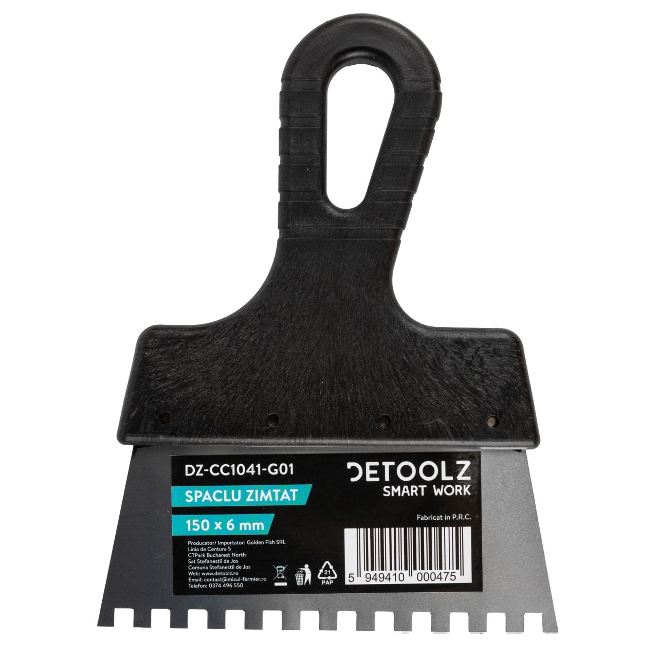 Spaclu zimtat Detoolz, 150x6mm G01