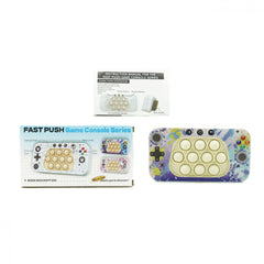 Jucarie interactiva tip consola pentru copii Kaveny, speed push whack-a-mole, joc de viteza pop it, material ABS/silicon, cu nivele, sunete si lumini, 15.5 x 7.6 x 5.3 cm, model culori, multicolor