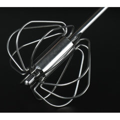 Mixer Manual, Kadeny, pentru Oua Smantana Frisca Aluat, Maner Otel Inoxidabil, Usor de Utilizat si Depozitat, 27 x 7 cm, Argintiu