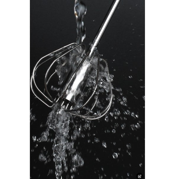 Mixer Manual, Kadeny, pentru Oua Smantana Frisca Aluat, Maner Otel Inoxidabil, Usor de Utilizat si Depozitat, 27 x 7 cm, Argintiu