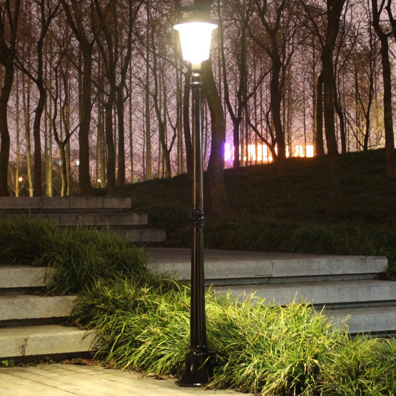 Lampa solara de tip stalp pentru gradina, Kaveny, Alb Cald