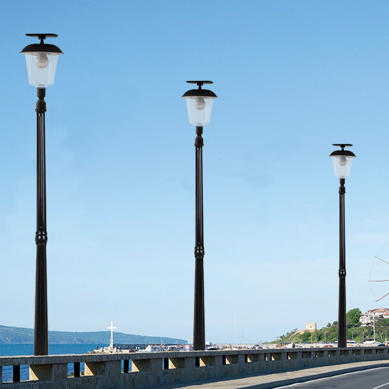 Lampa solara de tip stalp pentru gradina, Kaveny, Alb Cald