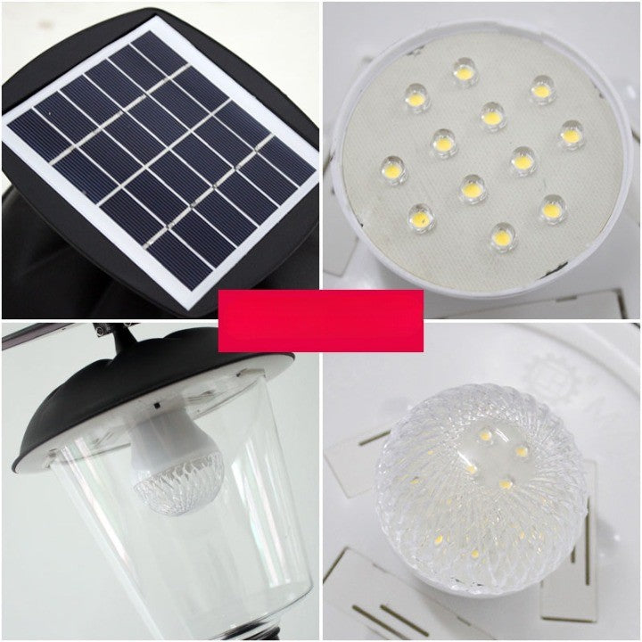Lampa solara de tip stalp pentru gradina, Kaveny, Alb Cald