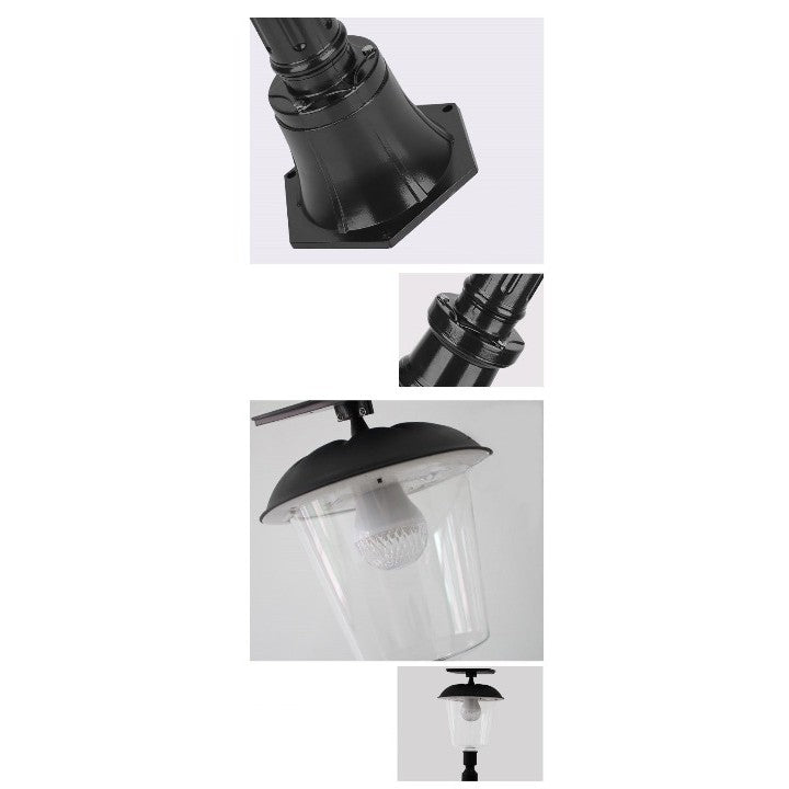 Lampa solara de tip stalp pentru gradina, Kaveny, Alb Cald