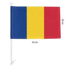 Steag Tricolor Auto, Kaveny, 45 cm x 30 cm, Stegulet, Drapel