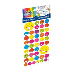 Abtibilduri - emoticoane, 14-43mm, diverse modele, buretat, diverse culori, set 45 buc, Fiorello, GR-NP147 / 170-2486