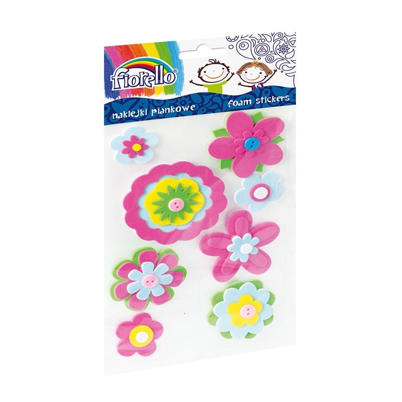 Abtibilduri - flori, 30-65mm, gumat, set 8 buc, Fiorello, GR-NP290 / 170-2388