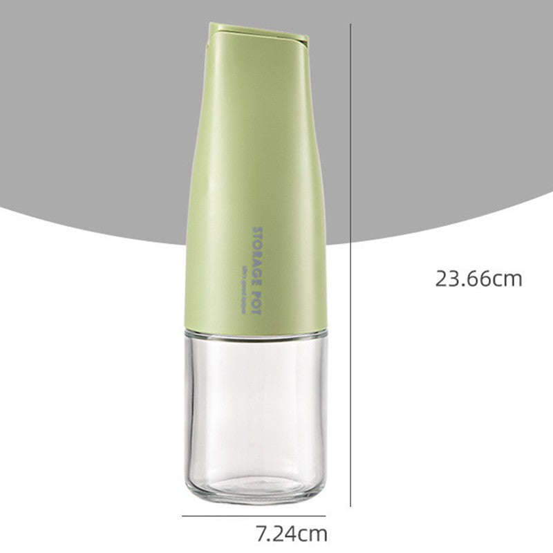 Sticla de Ulei Automata, Kadeny, Sticla pentru Lichide de Bucatarie, 23.7 x 7.25 cm, Volum 550 ml, Verde