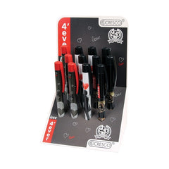 Stilou Cresco Love 4Ever E280092-R, penita iridium, alimentare rezerve, corp plastic diverse culori, model inimi