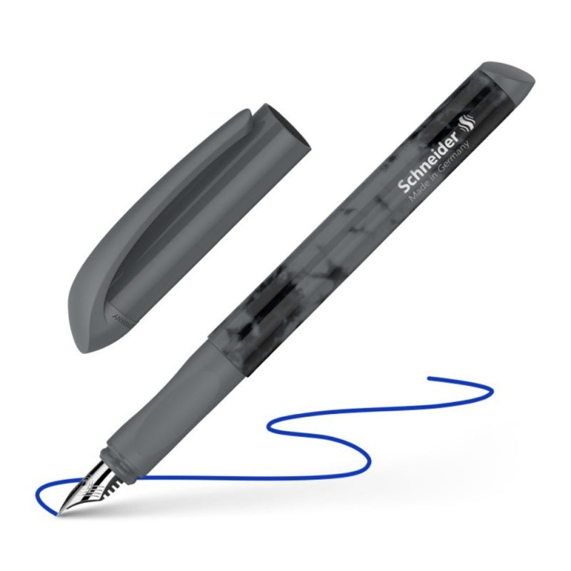 Stilou Schneider Easy Darkness STI20 / 1620 51, varf M, alimentare rezerve, grip cauciucat