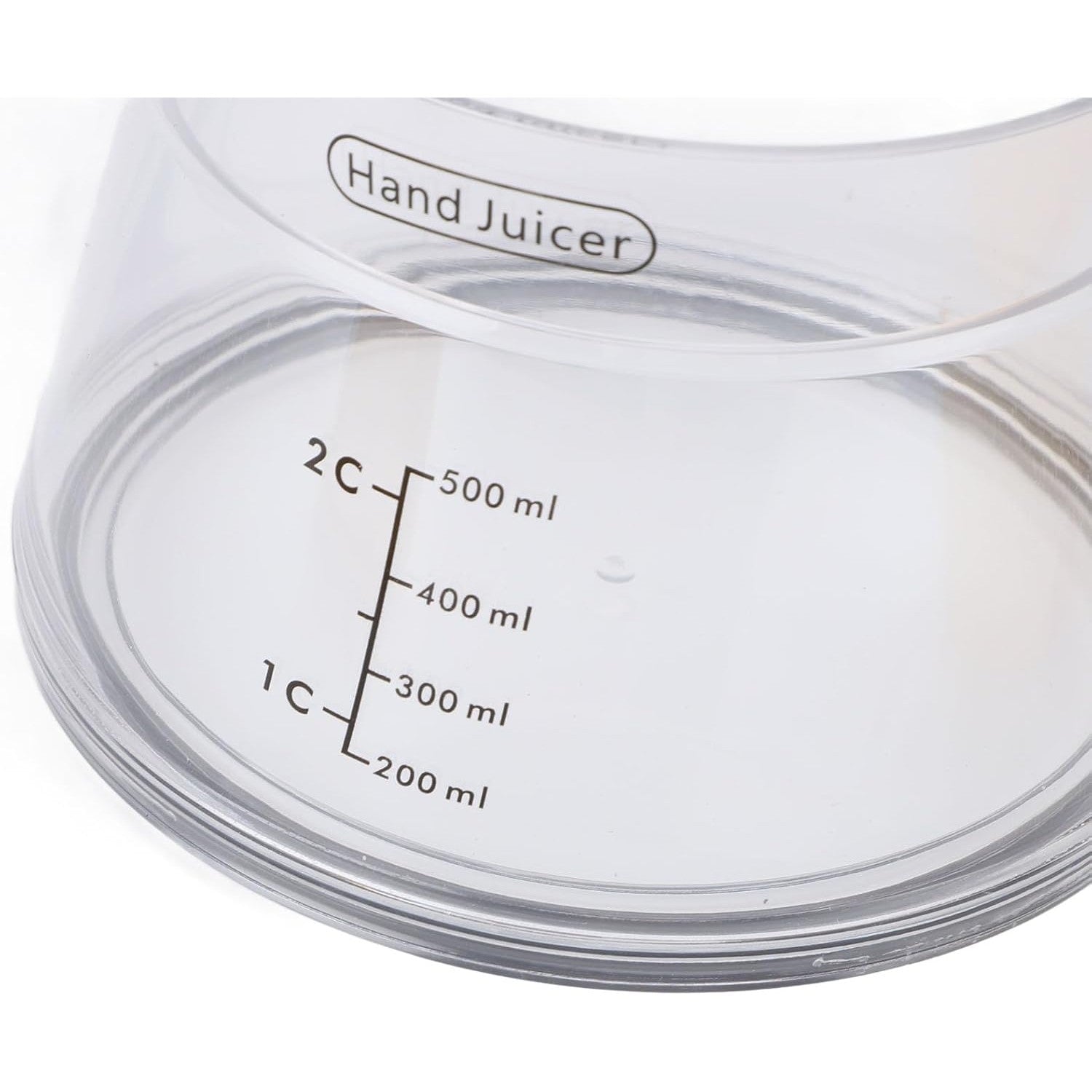 Storcator de Citrice Manual, Kadeny, Rezistente, Usor de Folosit si Depozitat, Durabil, Calitativ, 16.5x13cm, Transparent/ Galben