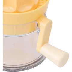 Storcator de Citrice Manual, Kadeny, Rezistente, Usor de Folosit si Depozitat, Durabil, Calitativ, 16.5x13cm, Transparent/ Galben