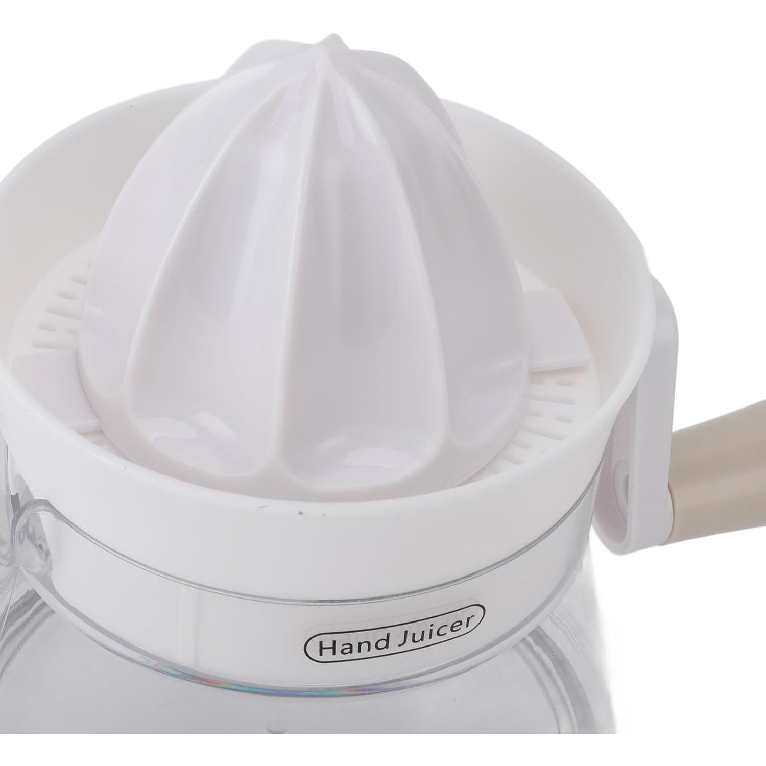 Storcator de Citrice Manual, Kadeny, Rezistente, Usor de Folosit si Depozitat, Durabil, Calitativ, 16.5x13cm, Transparent/ Alb