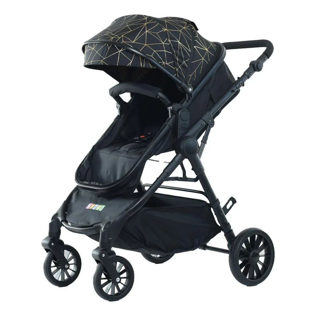 Carucior 3 in 1 KIDOO – auto i-Size, landou, scaun sport si scoica auto. Suspensii, pliere rapida, copertina extensibila, centura 5 puncte. Ideal 0–36 luni. Sistem complet pentru parinti.