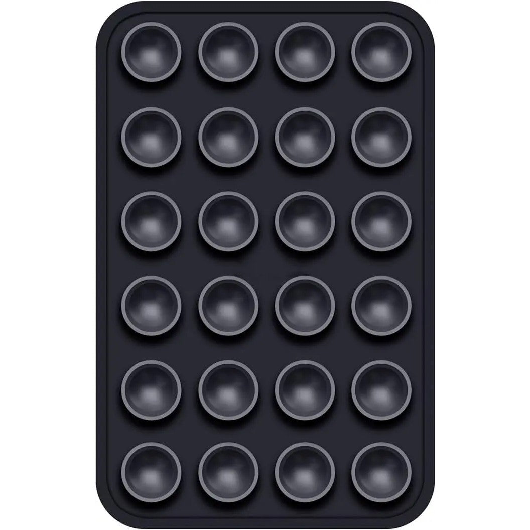 Suport Adeziv Universal, Kadeny, pentru Telefon/Tableta, cu 24 Ventuze, potrivit pentru Tik-Tok/Selfie/Vizionare Video, din Silicon, 8 x 5.5 x 1 cm, Negru
