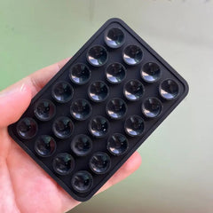 Suport Adeziv Universal, Kadeny, pentru Telefon/Tableta, cu 24 Ventuze, potrivit pentru Tik-Tok/Selfie/Vizionare Video, din Silicon, 8 x 5.5 x 1 cm, Negru