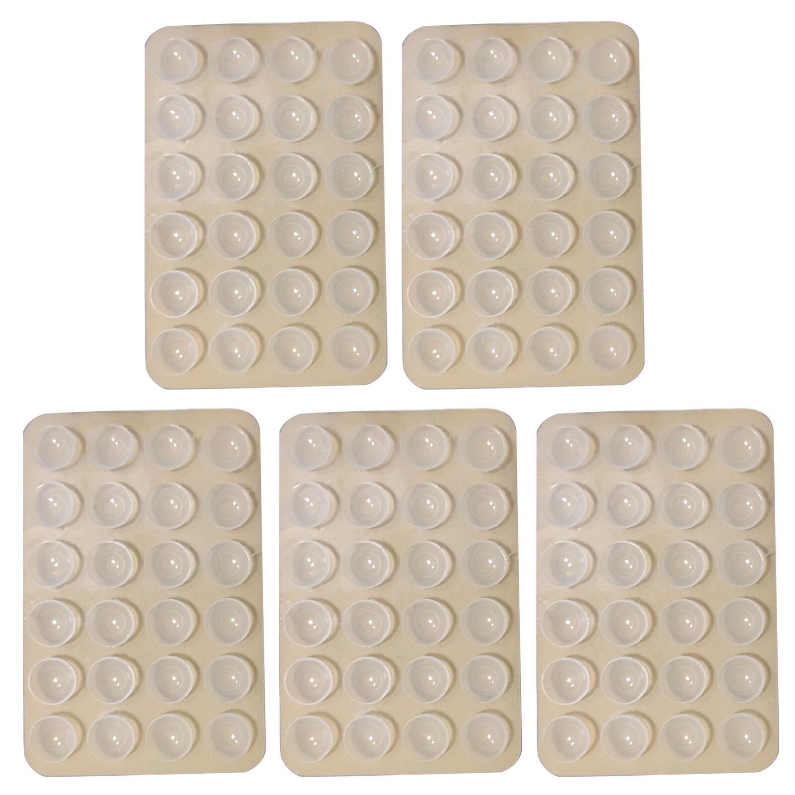 Suport Adeziv Universal, Kadeny, pentru Telefon/Tableta, cu 24 Ventuze, potrivit pentru Tik-Tok/Selfie/Vizionare Video, din Silicon, 8 x 5.5 x 1 cm, Transparent