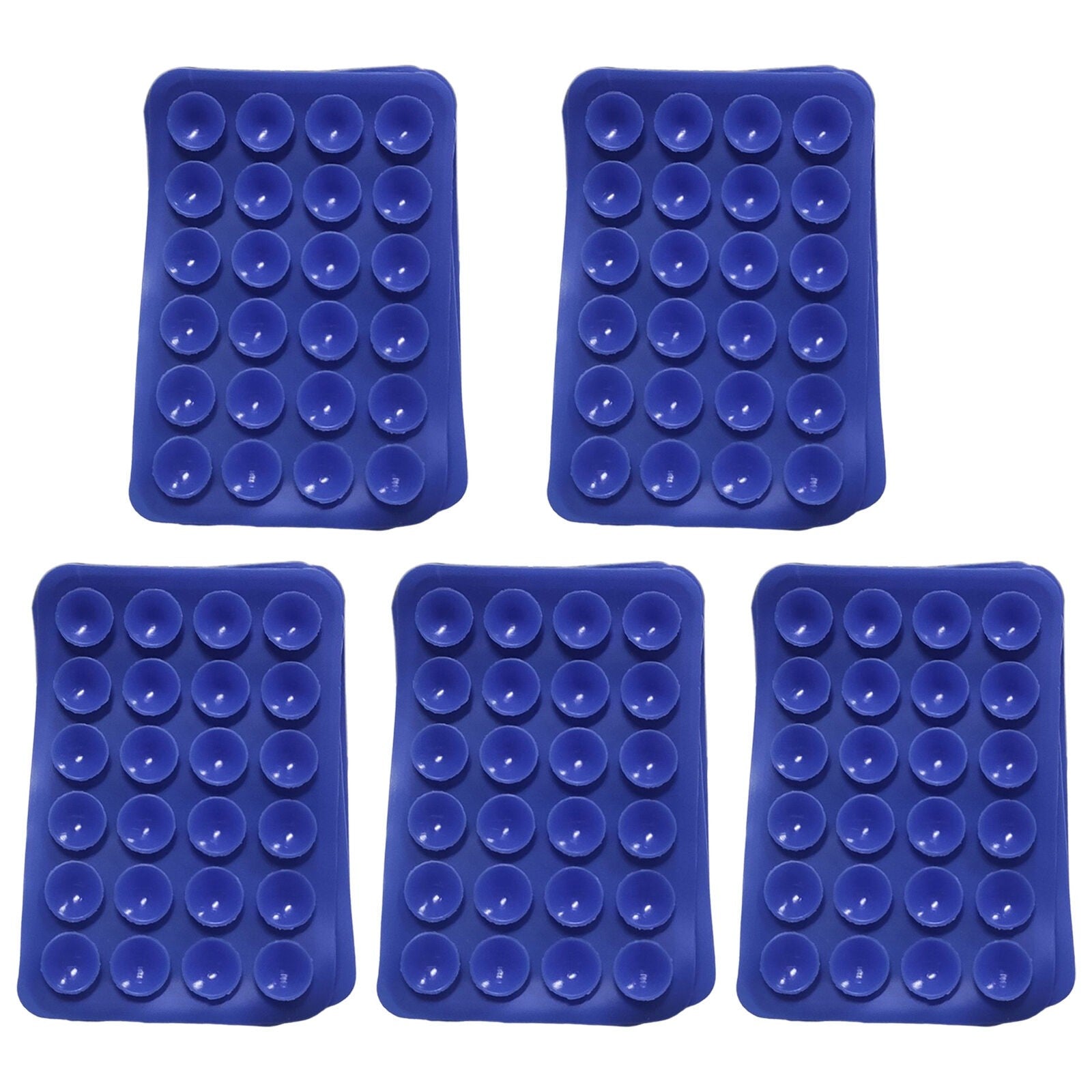 Suport Adeziv Universal, Kadeny, pentru Telefon/Tableta, cu 24 Ventuze, potrivit pentru Tik-Tok/Selfie/Vizionare Video, din Silicon, 8 x 5.5 x 1 cm, Albastru