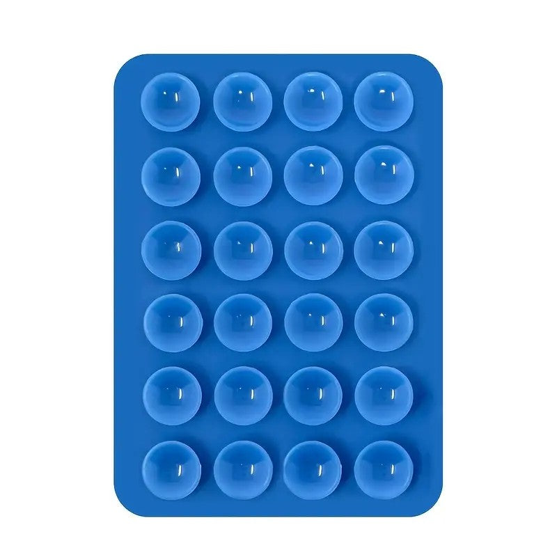 Suport Adeziv Universal, Kadeny, pentru Telefon/Tableta, cu 24 Ventuze, potrivit pentru Tik-Tok/Selfie/Vizionare Video, din Silicon, 8 x 5.5 x 1 cm, Albastru