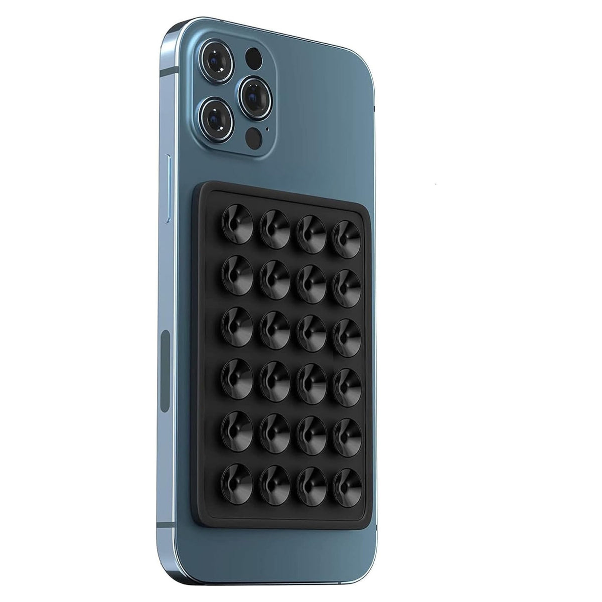 Suport Adeziv Universal, Kadeny, pentru Telefon/Tableta, cu 24 Ventuze, potrivit pentru Tik-Tok/Selfie/Vizionare Video, din Silicon, 8 x 5.5 x 1 cm, Negru