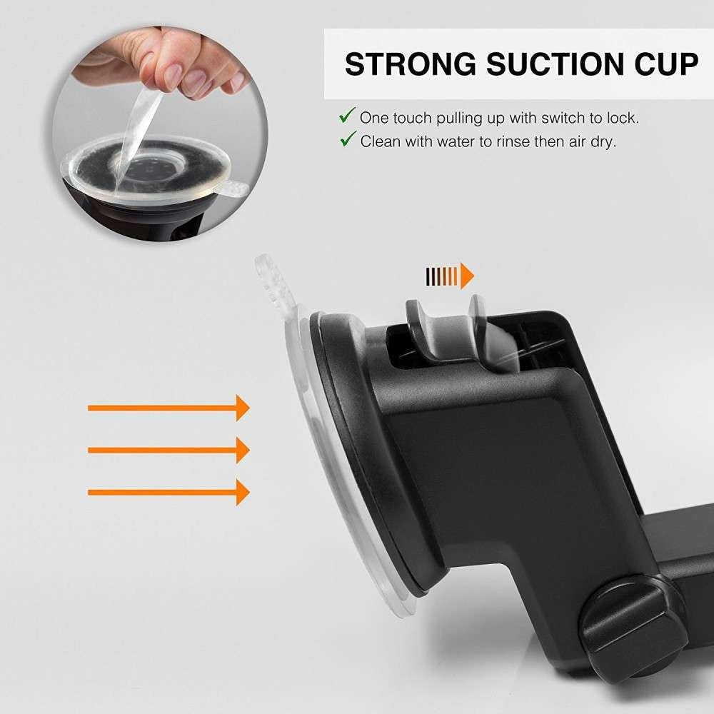 Suport auto Kadeny 3rd pentru telefon, Negru