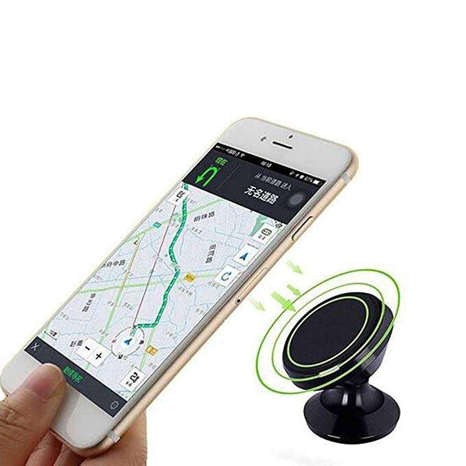 Suport auto Kadeny magnetic rotire 360 grade V2 pentru telefon, Negru