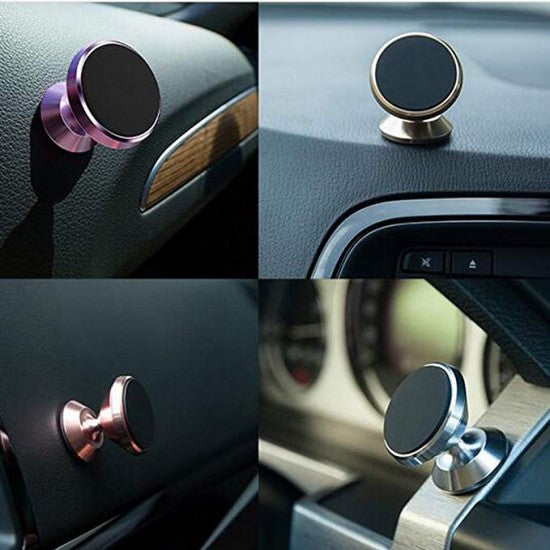 Suport auto Kadeny magnetic rotire 360 grade V2 pentru telefon, Negru