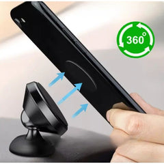 Suport Auto Magnetic Kadeny, pentru Telefon BK1, Rotire 360 grade, Negru