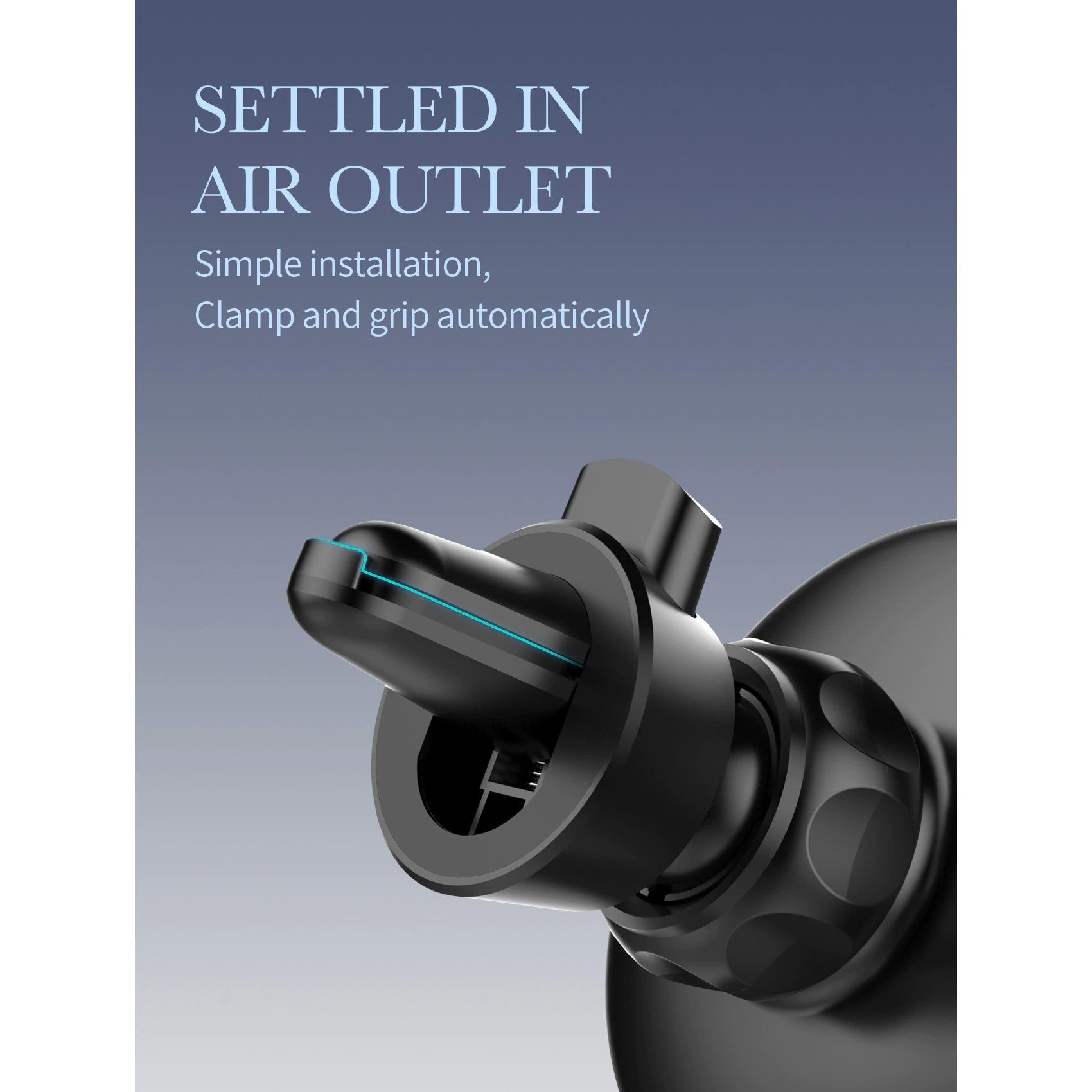 Suport auto MagSafe cu incarcare wireless 15W, Kadeny, pentru seria iPhone 12, seria iPhone 13 si seria iPhone 14, Negru