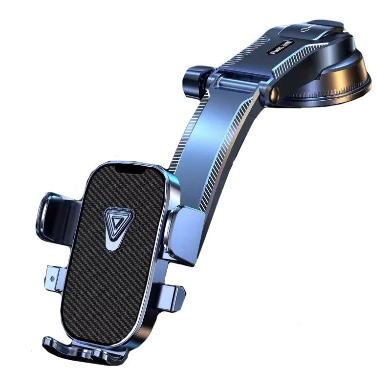Suport Auto Multifunctional pentru Telefon, Kadeny, Suport pentru Navigatie, Rotativ cu Ventuza, cu fixare Geam si Parbriz, 20 x 14 x 11 cm, Albastru Carbon