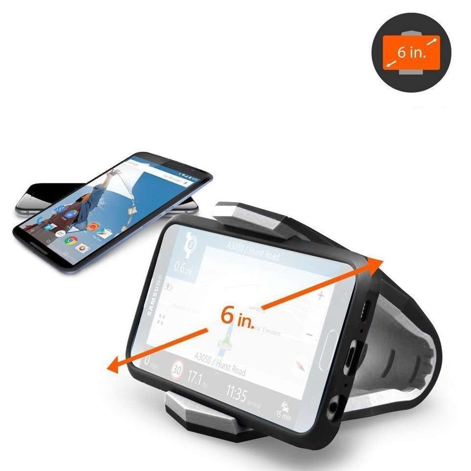 Suport auto pentru telefon A12 Alligator Clip Kadeny, Negru