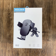 Suport Auto Telefon Kadeny, Prindere Grila Ventilatie, Tija Fixare Reglabila, Rotativ 90 grade, Design Modern, Detalii Fine, Material Plastic si Silicon, 11 x  8.5 cm, Negru