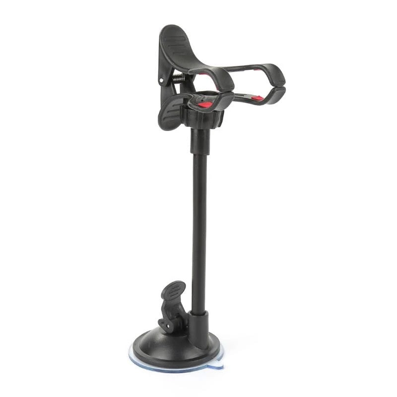 Suport auto universal extensibil Kadeny, pentru telefon sau GPS, 360 de grade, ajustabil, compatibil cu dispozitive ce au intre 4-7 inch, Negru